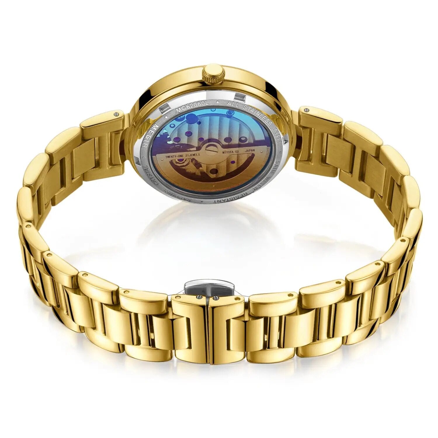 🕰️ MEGIR Arany Női Mechanikus Karóra – Luxury Edition
