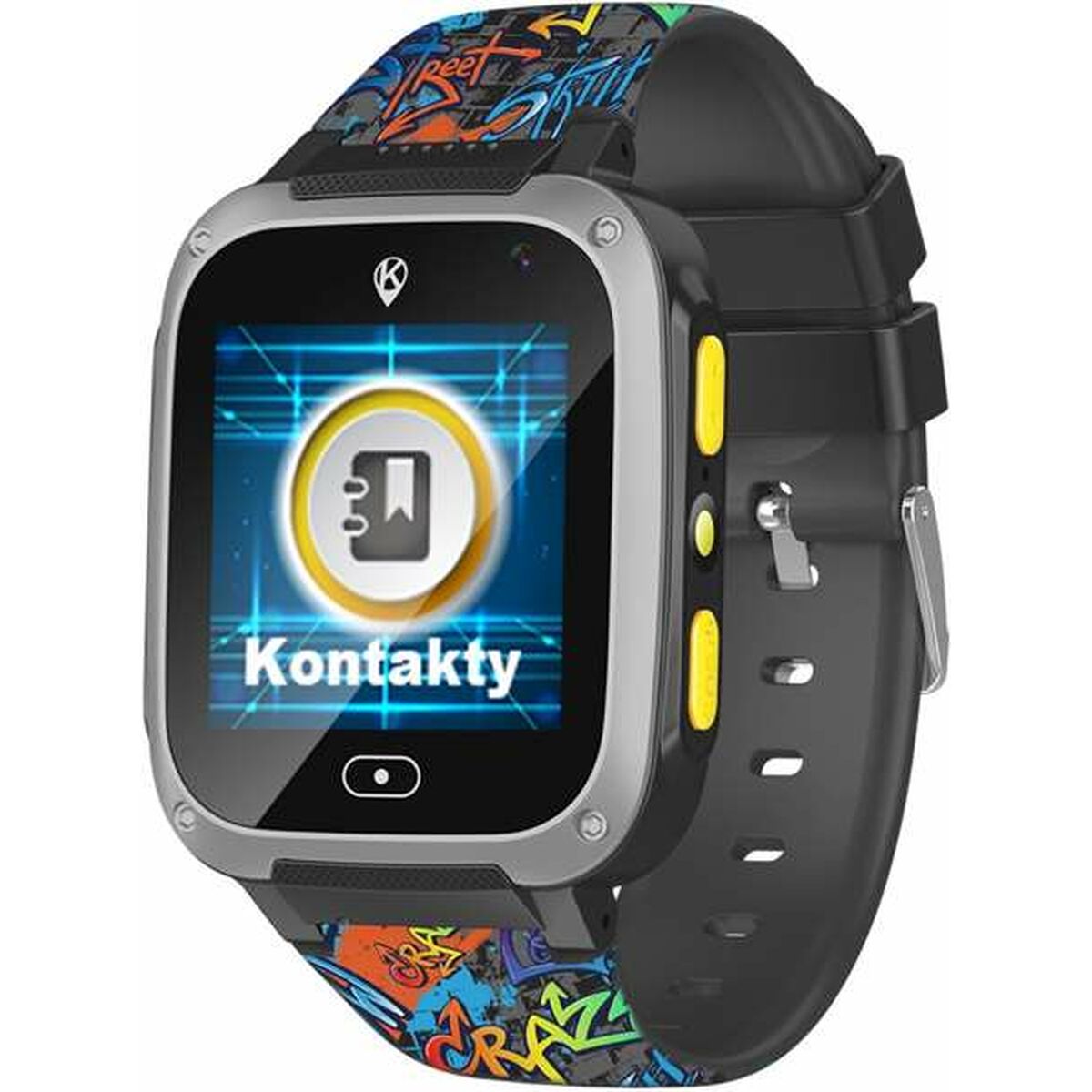 ⌚ Cefa Toys Holawatch X Plus – Fiúknak, GPS és biztonságos funkciók, graffitis szíj