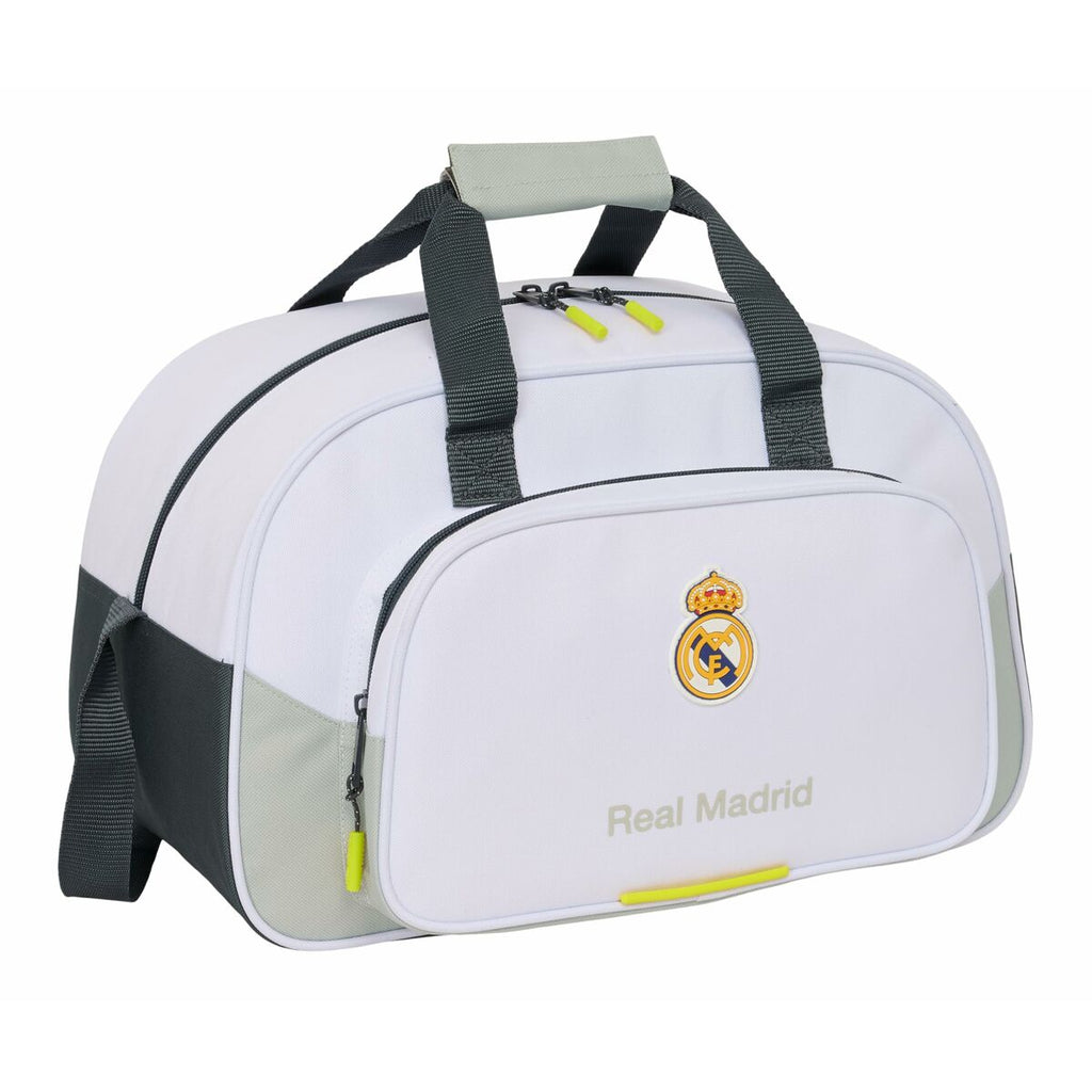 Real Madrid CF Sports Bag – White &amp; Black (Original Club Design)