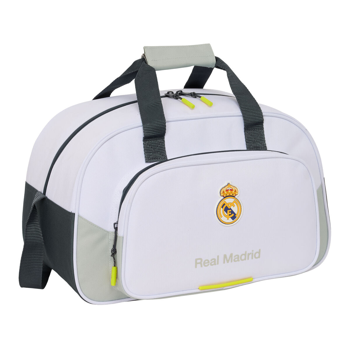 Real Madrid C.F. Sporttáska – Fehér & Fekete (Eredeti Klub Design)