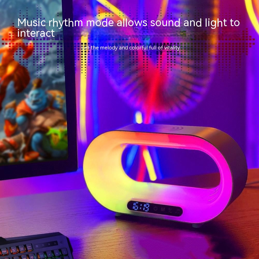 🌙✨ Smart LED Night Light 3 in 1 – Wireless Charger + Alarm Clock + RGB Mood Light