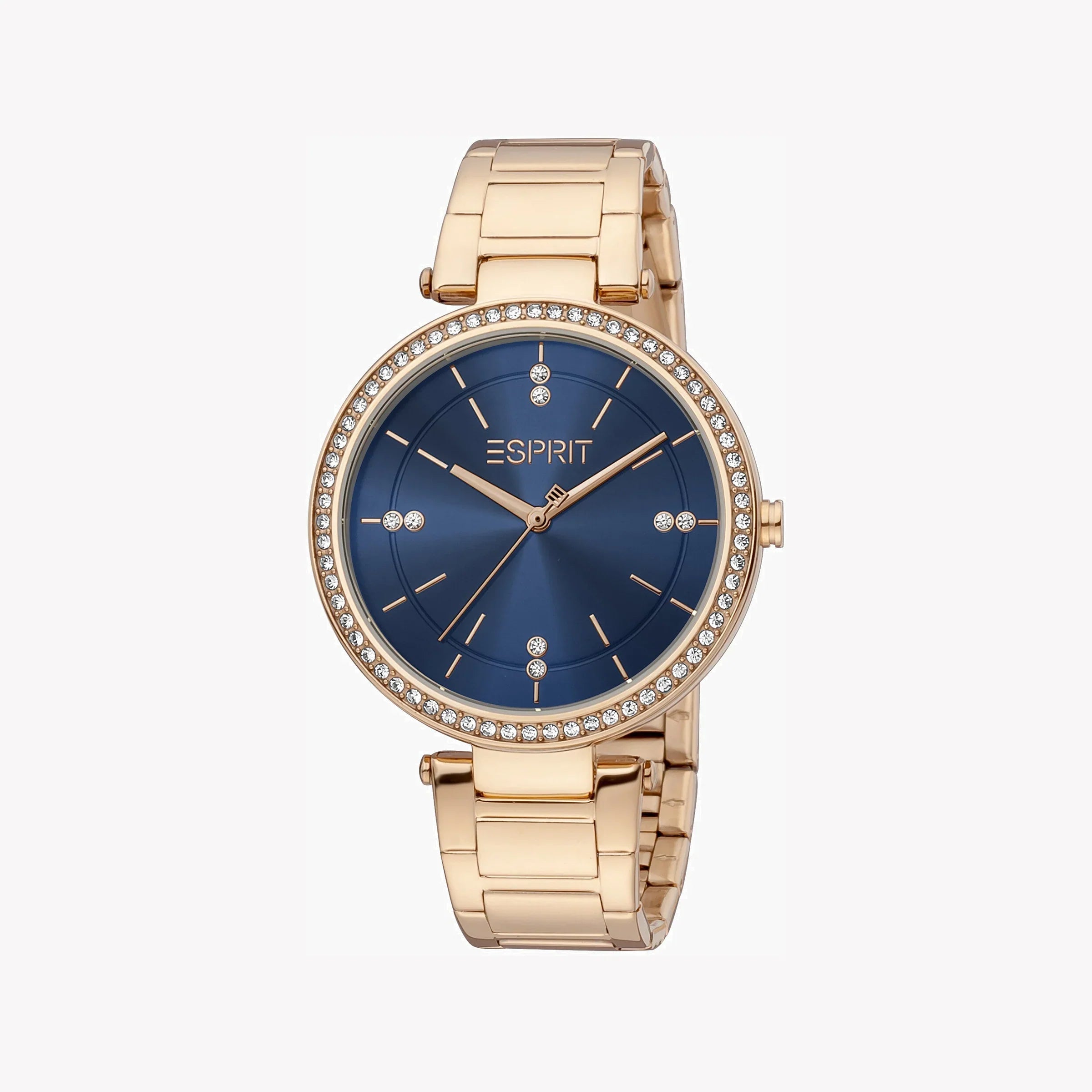 ⌚ Esprit Women's Watch – Rose Gold, Blue Dial